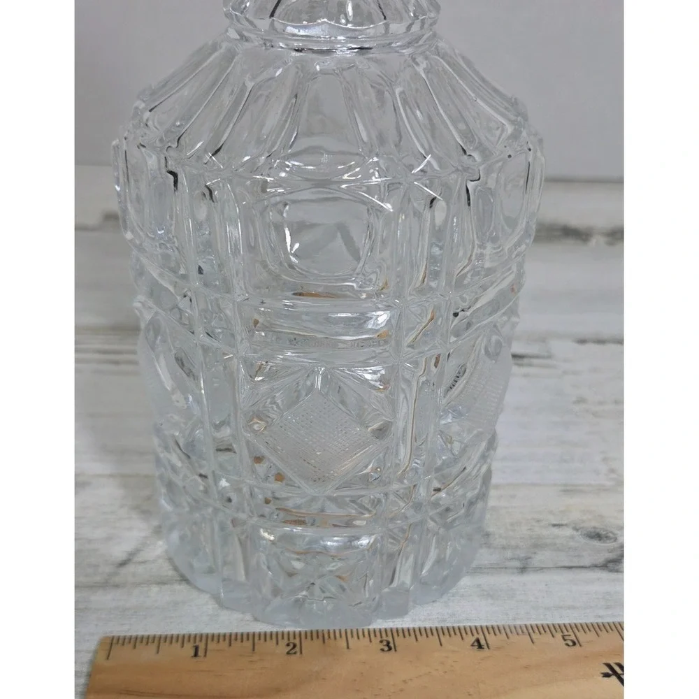 Vintage Heavy Cut Crystal Whiskey Decanter 10
